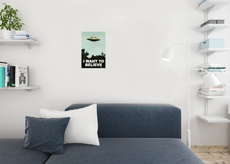 Poster Foundry I Want to Believe TV Show UFO Flying On Earth Photo Poster SciFi Fantasy Horror Aliens Classic Cool Wall Art Print Poster 12x18 - Image 5